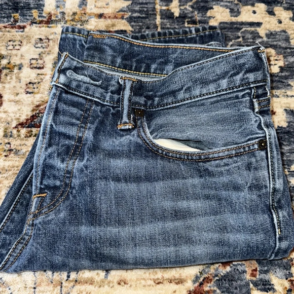 Abercrombie & Fitch A&F men denim jeans pants 32x32 button fly classic straight - Picture 12 of 13